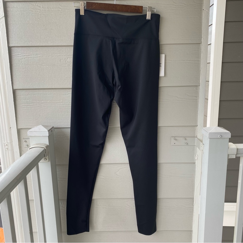 HALSTON STUDIO Black High Rise Leggings - Picture 11 of 14